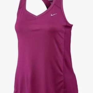 Nike Women's Miler Dri Fit Fuschia Tank Top